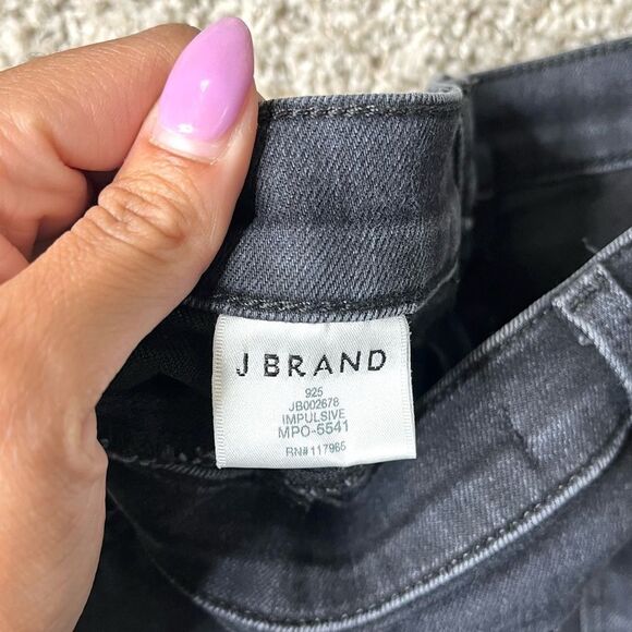 J Brand Jeans Women’s 28 Charcoal Gray Impulsive Mid-Rise Skinny Denim - Picture 4 of 7